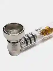 Багровый трубка для курения стеклянная, курительная, "DIAMONDS"