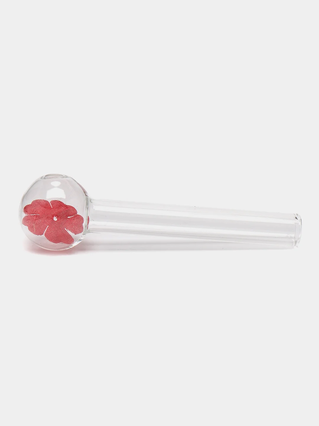 Красный трубка для курения Happy Valentine Glass Rose, стеклянная