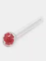 Красный трубка для курения Happy Valentine Glass Rose, стеклянная