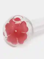 Красный трубка для курения Happy Valentine Glass Rose, стеклянная