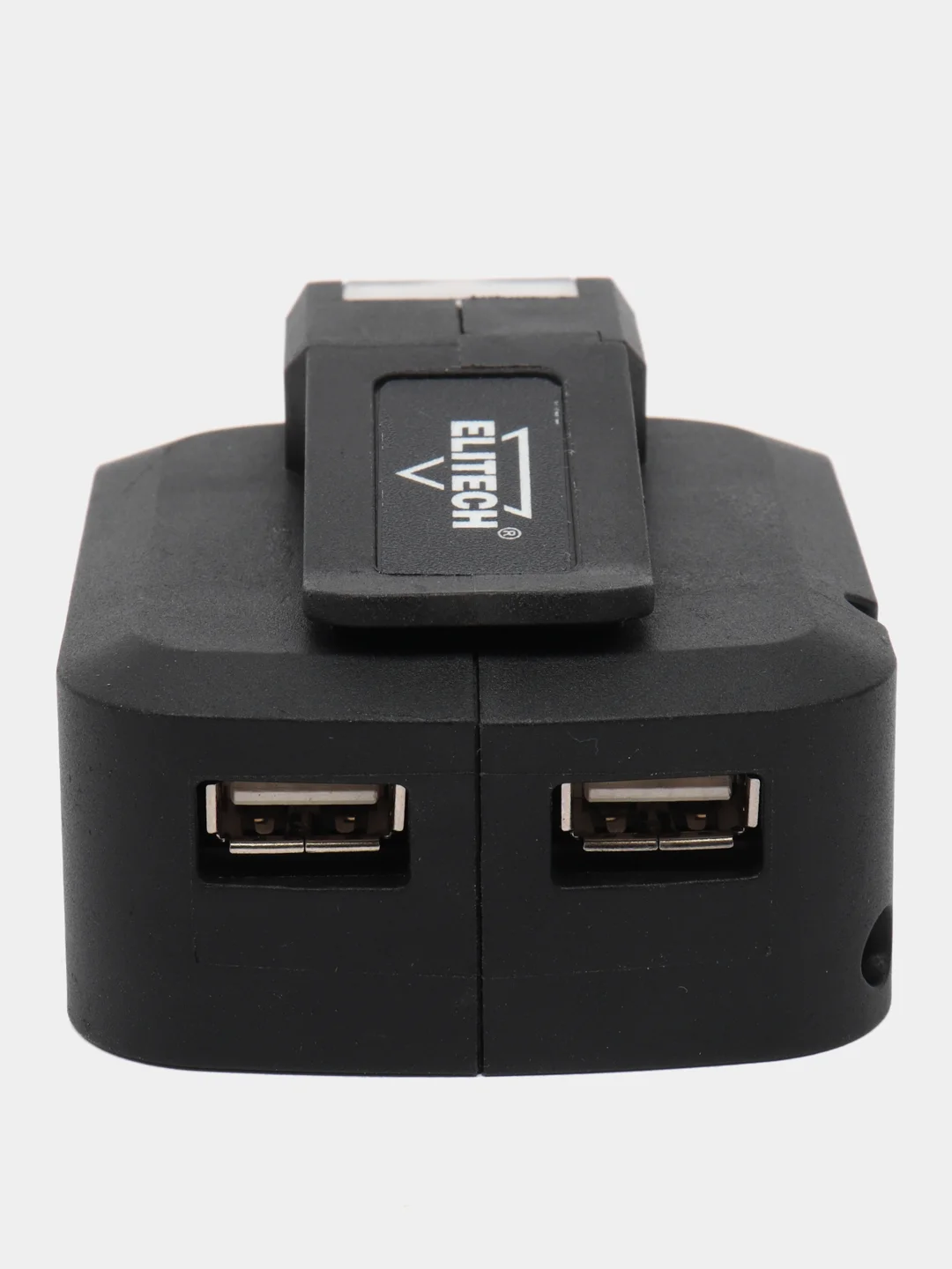 Адаптер-фонарь для аккумулятора Elitech, 18В, Li-Ion, 2 х USB