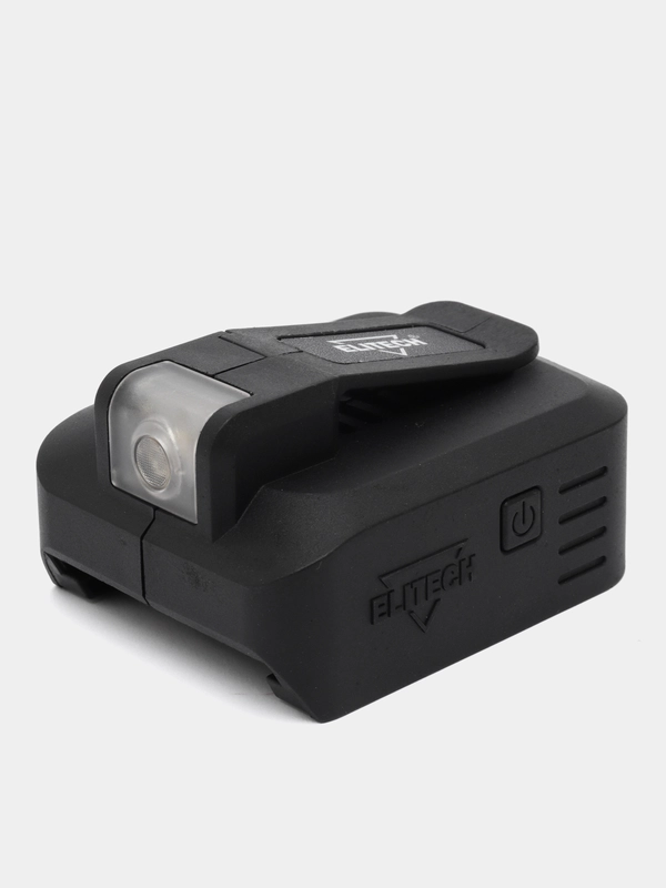 Адаптер-фонарь для аккумулятора Elitech, 18В, Li-Ion, 2 х USB