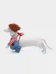 Синий костюм для собак и кошек кукла с ножом, рождество, косплей