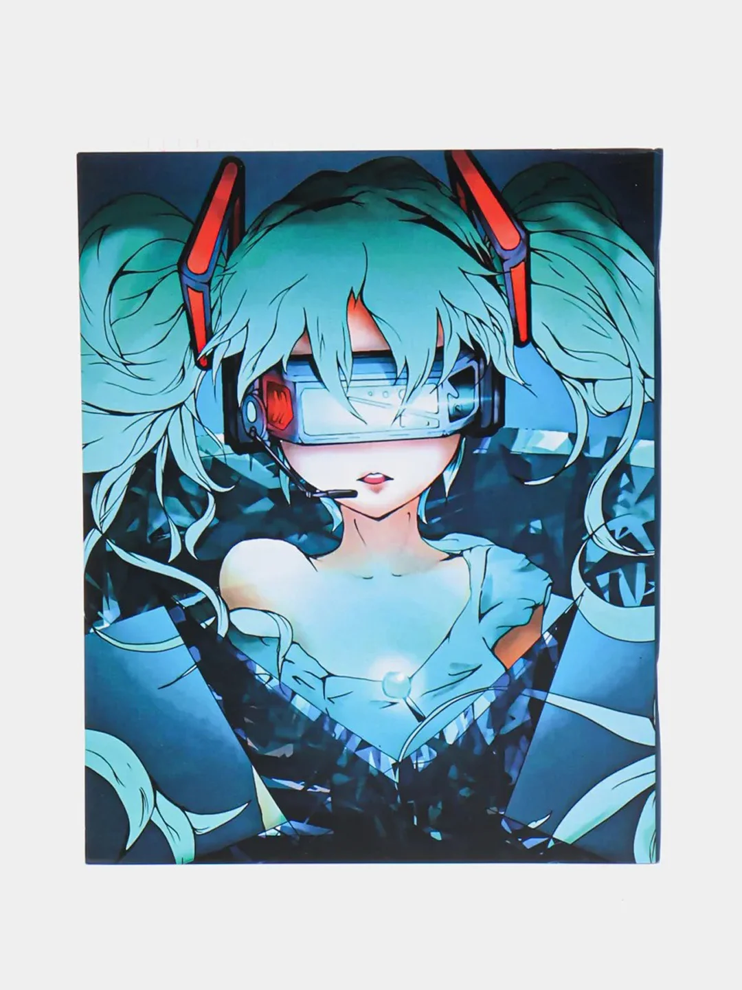 Лазурный тетрадь аниме Vokaloid Hatsune Miku, 48 листов, в клетку