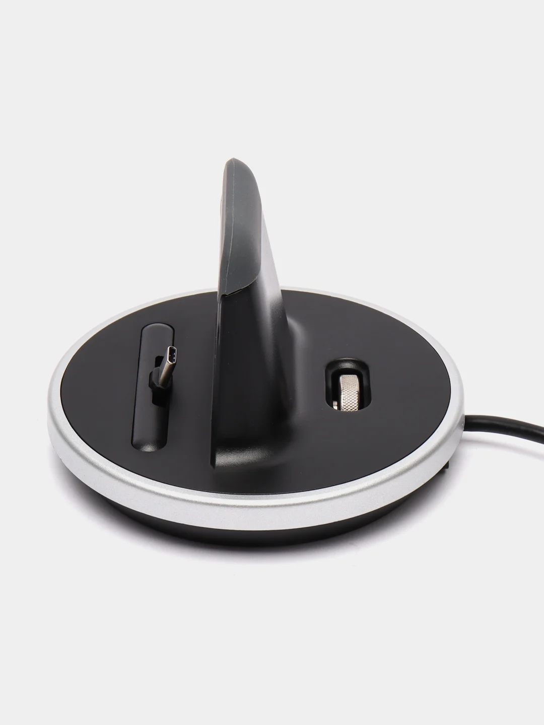 Черный док-станция USB Type-C, подставка ROSCO для зарядки смартфонов на iPhone/ Android/ Samsung