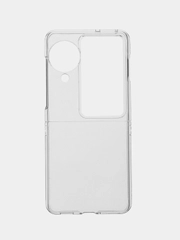 Складной пластиковый чехол ROSCO OPPO Find N2 Flip/N3 Flip, прозрачный, с защитой камер