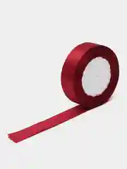 Бордовый лента атласная, 25 мм, рулон  22.5 м