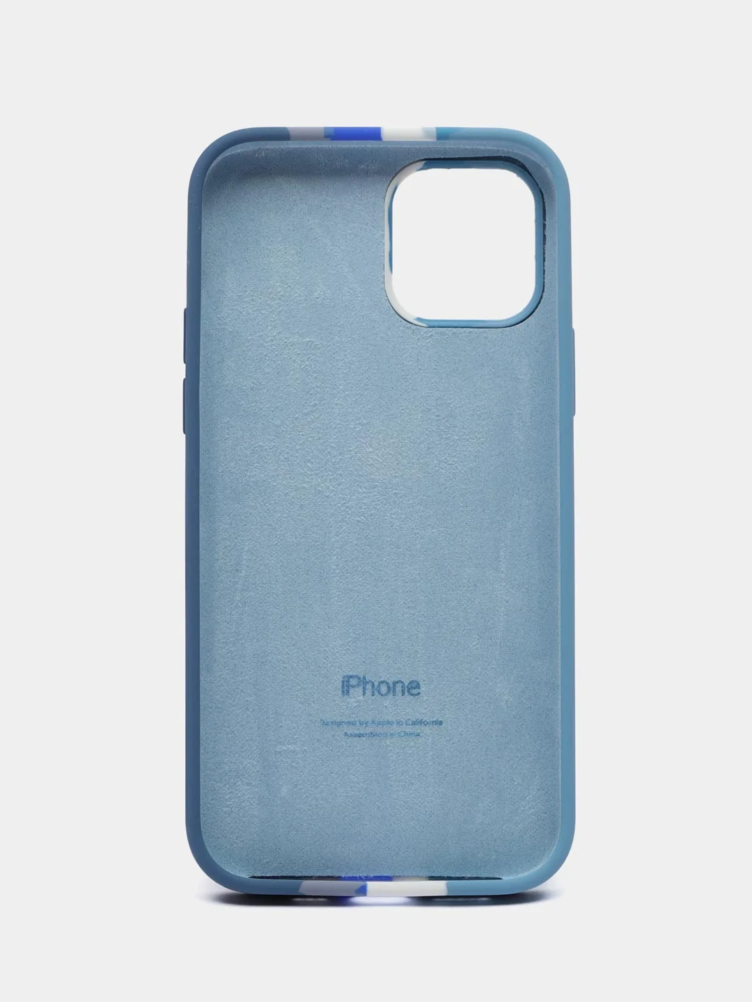 Светло-синий чехол силиконовый Apple Silicone Case для iPhone 12 / iPhone 12 Pro