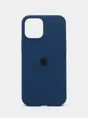 Синий меланж чехол силиконовый Apple Silicone Case для iPhone 12 Pro Max