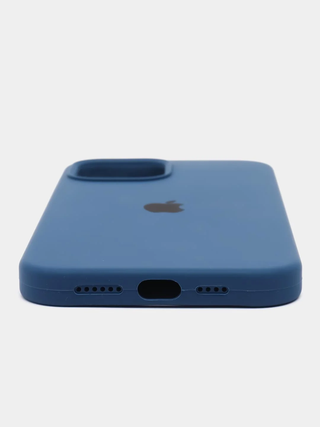 Синий меланж чехол силиконовый Apple Silicone Case для iPhone 12 Pro Max
