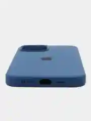 Синий меланж чехол силиконовый Apple Silicone Case для iPhone 12 Pro Max