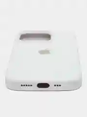 Белый чехол силиконовый Silicone Case для iPhone 14 / 14 Pro / 14 Plus / 14 Pro Max