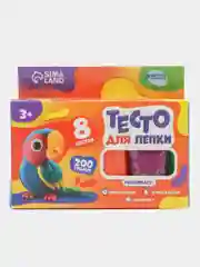 Тесто-пластилин для лепки, 8 цветов