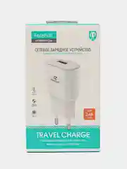 Белый зарядное устройство USB 2,4 A, блок питания