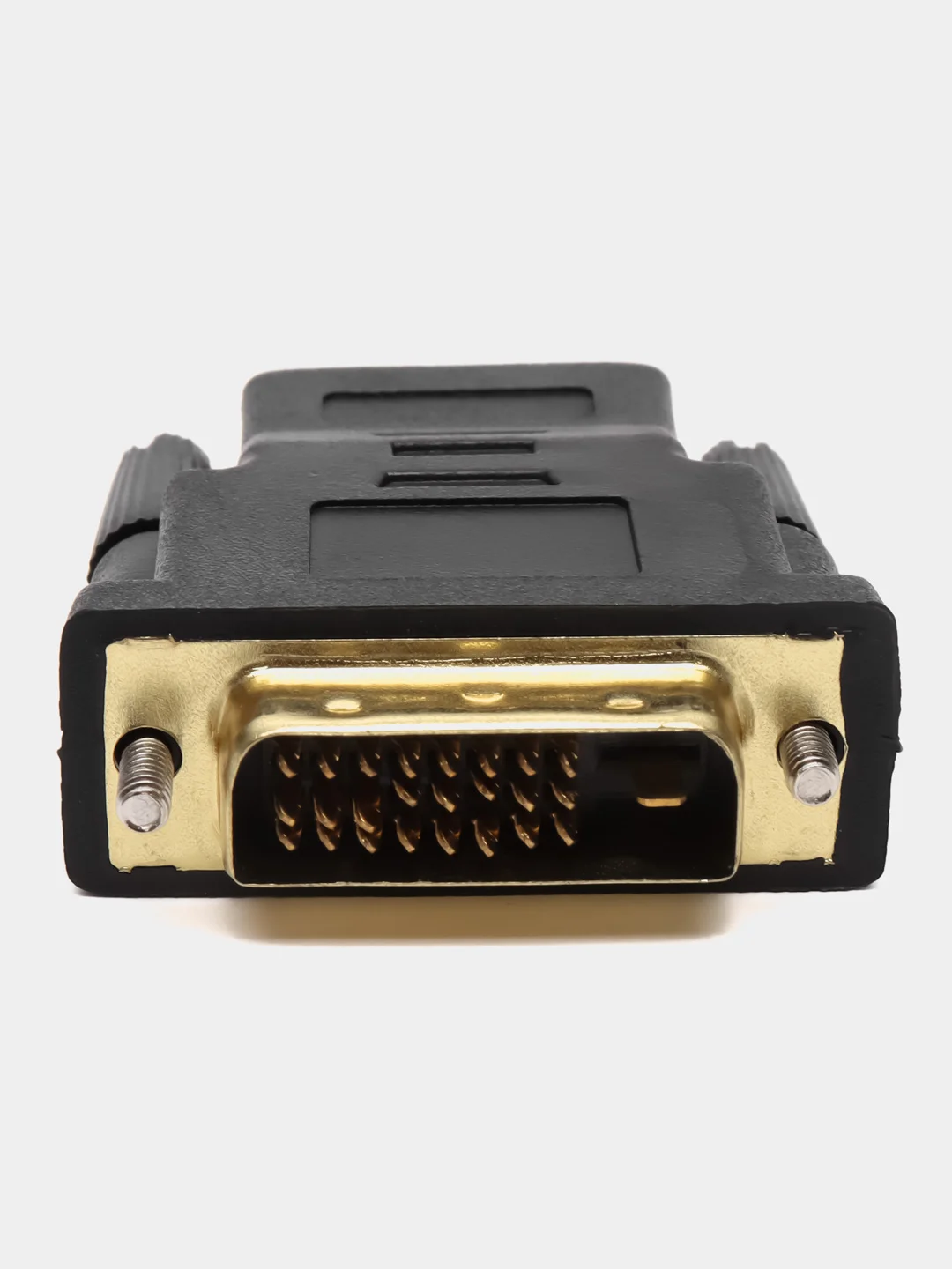 Черный переходник адаптер DVI-D 24+1 (F) - HDMI (M)