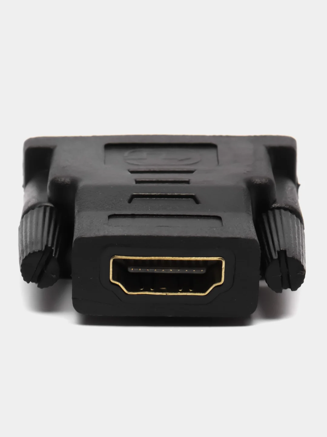 Черный переходник адаптер DVI-D 24+1 (F) - HDMI (M)