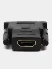 Черный переходник адаптер DVI-D 24+1 (F) - HDMI (M)