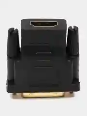 Черный переходник адаптер DVI-D 24+1 (F) - HDMI (M)