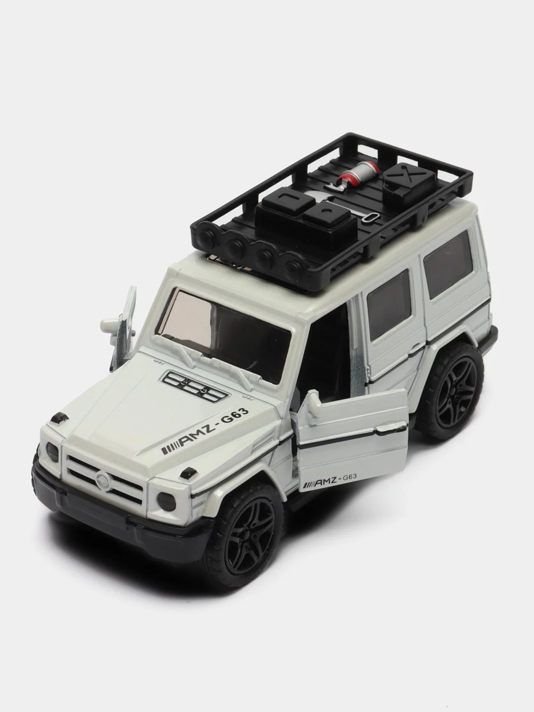 Белый металлическая коллекционная машинка Mercedes Benz Gelendvagen