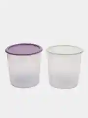 Белый набор круглых контейнеров Martika, 2 штуки