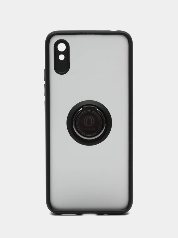 Чехол противоударный для Xiaomi Redmi 9A, с магнитом и кольцом