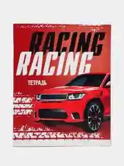 Красный тетрадь "Racing defender", 48 листов, в клетку