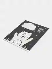 Черный тетрадь 18 л., клетка "Black&white"