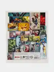 Красный тетрадь 48 листов, "Герои Marvel", клетка
