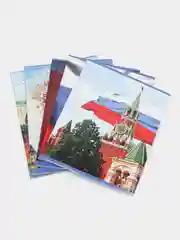 Комплект тетрадей "Россия", 5 штук, 48 листов, клетка, обложка мелованная бумага