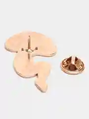 Конфетный значок металлический, брошь, пин, PIN "Девушка-Мухомор" на рюкзак, одежду, портфель, сумку