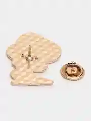 Черный значок металлический, брошь, пин, PIN "Девушка-Мухомор" на рюкзак, одежду, портфель, сумку