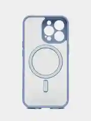 Голубой чехол для iPhone 11, 12, 13, 14, 14 Pro, 14 Pro Max MagSafe, чехол на айфон магсейф