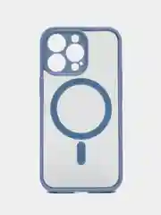 Голубой чехол для iPhone 11, 12, 13, 14, 14 Pro, 14 Pro Max MagSafe, чехол на айфон магсейф