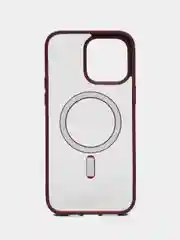 Багровый чехол для iPhone 11, 12, 13, 14, 15, 16, Pro, 15 Pro Max MagSafe, чехол на айфон магсейф