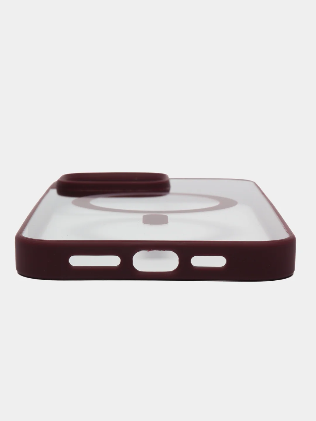 Багровый чехол для iPhone 11, 12, 13, 14, 15, 16, Pro, 15 Pro Max MagSafe, чехол на айфон магсейф