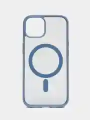Голубой чехол для iPhone 11, 12, 13, 14, 15, 16, Pro, 15 Pro Max MagSafe, чехол на айфон магсейф