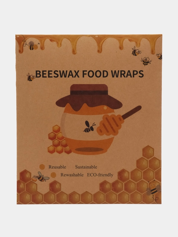 Восковые салфетки, для хранения продуктов, 3 штуки