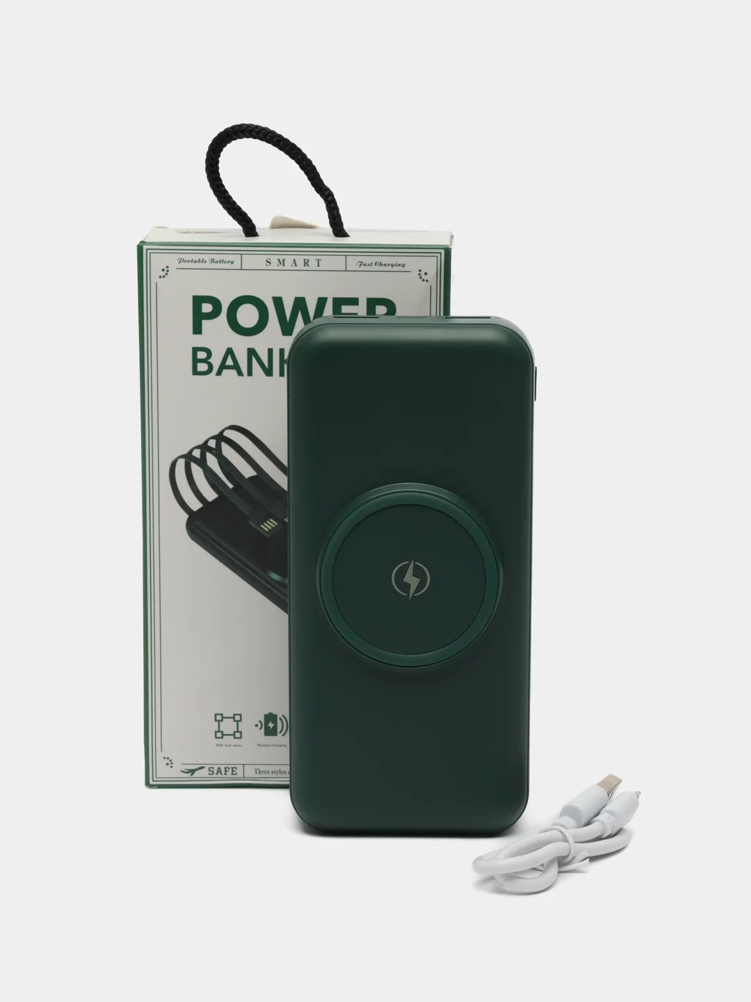 Зеленый повербанк 30000 mah