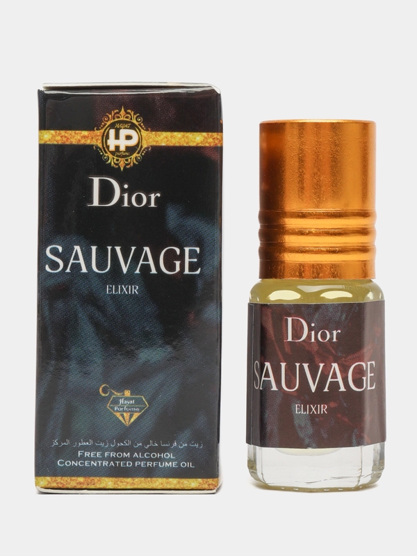 Масляные духи по мотивам Dior Sauvage (Диор Саваж), роликовый флакон, 3 мл, без спирта