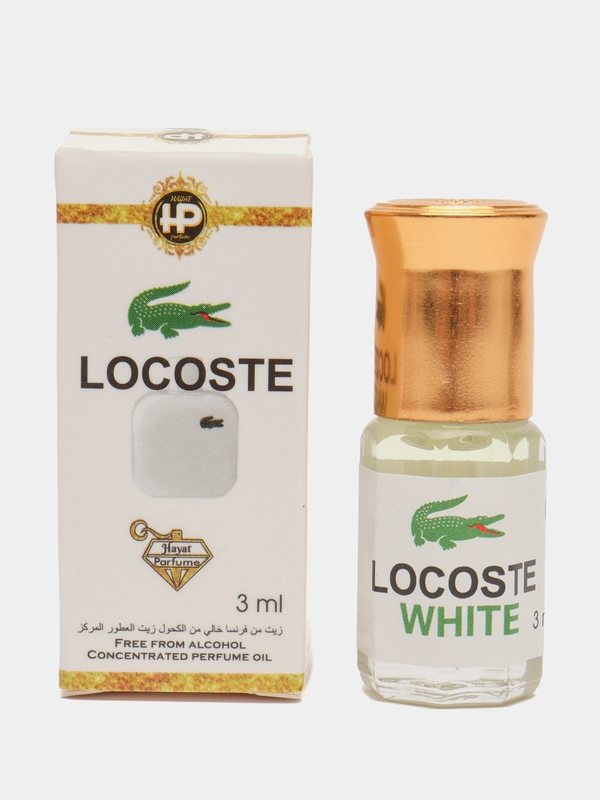 Масляные духи по мотивам Locoste White (Лакосте Вайт), роликовый флакон, 3 мл,без спирта