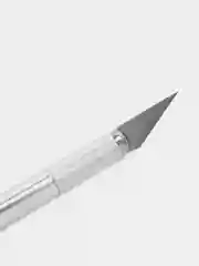 Серебряный нож-скальпель со сменными лезвиями, макетный, 5 штук
