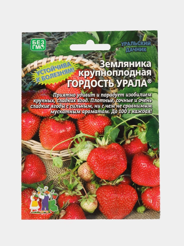 Семена Земляника "Гордость Урала", крупноплодная