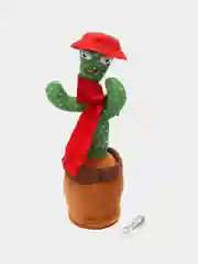 Красный игрушка танцующий и поющий повторюшка "Кактус"