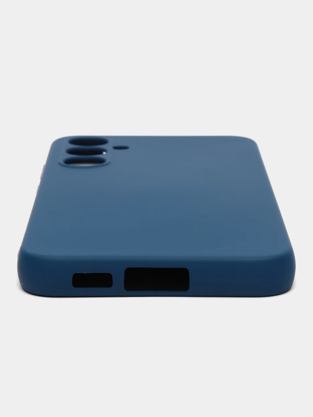 Синий чехол Silicone Cover для Samsung Galaxy S23 FE (Самсунг Галакси С23 ФЕ), силиконовый