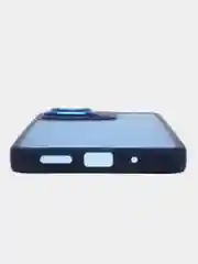 Пурпурный чехол матовый для Redmi 10C / Poco C40, пластиковый, полупрозрачный, с глянцевой рамкой