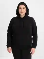 Черный спортивный женский костюм, утепленный: худи, штаны, шапка