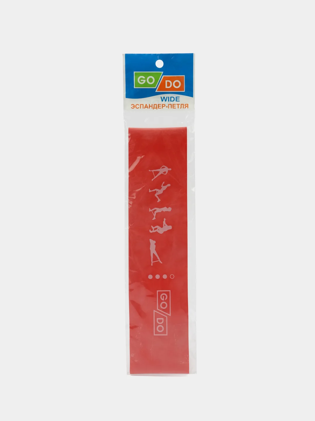 Желтый фитнес резинка, лента спортивная, эспандер, Go Do Wide, 61 х 7,5 см