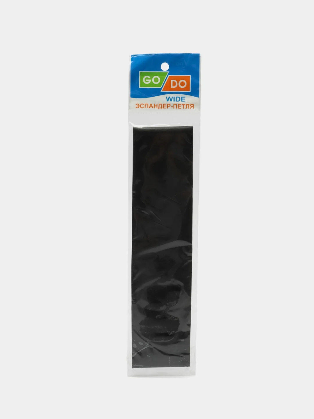 Черный фитнес резинка, лента спортивная, эспандер, Go Do Wide, 61 х 7,5 см