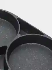 Серый сковорода для завтраков, с 4 отсеками, 18 см, подарок, сковородка, сковородка маленькая