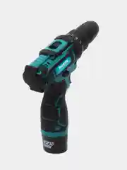 Тёмно-бирюзовый шуруповерт аккумуляторный с кейсом, 18V / 26V / 48V